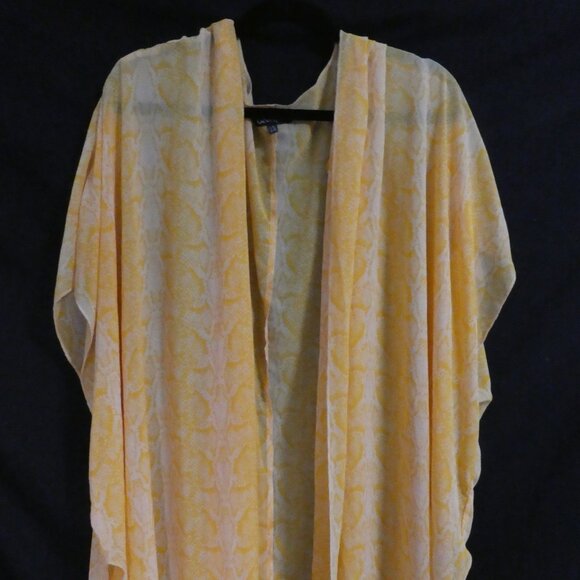 GEORGE | l - xl / large - extra large | Sheer Orange Open Front Cardigan | NWOT - Picture 6 of 15